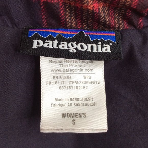 Patagonia Down With It Vest Women Size Small Sherpa Lined Removable Hooded - Picture 11 of 13